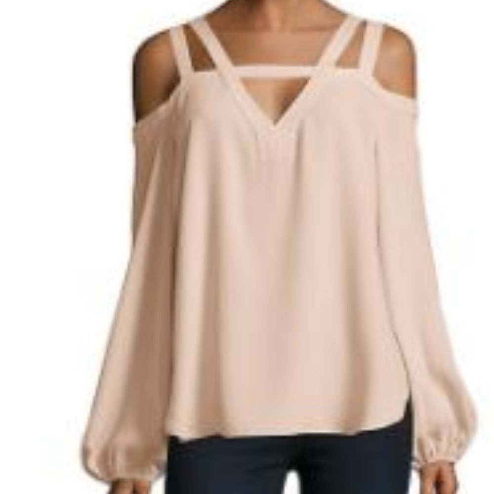 Off-The-Shoulder Cutout Top - BCBGMAXAZRIA